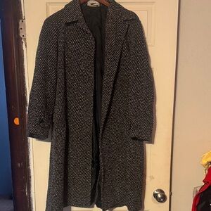 Forenza Black and White Pea Coat